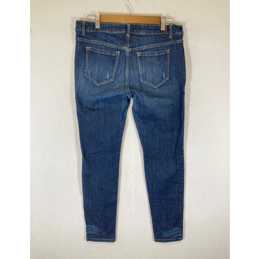 Classic‎ Simply Vera Vera Wang Women 8 Blue Mid Rise Skinny Stretch Denim Jeans - Picture 2 of 11